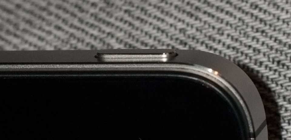 The iPhone 4S Sleep/wake button.